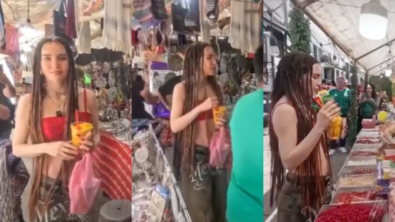 ¡Cachan a Belinda en pleno tianguis y se revela qué buscaba!: video