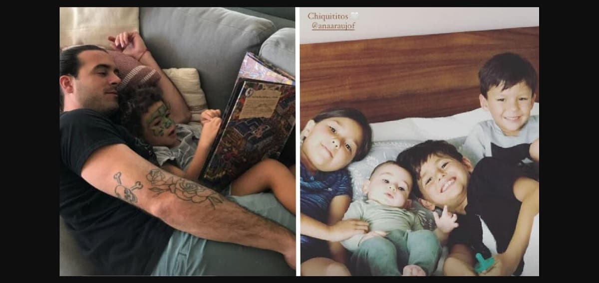 La imagen fue posteada por la hermana del actor