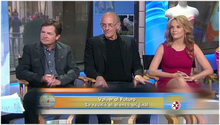 ¡Elenco original de “Back to the future” celebra en televisión!