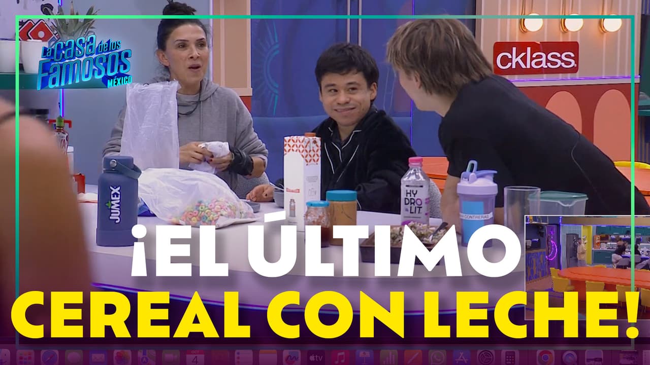 ¡Los finalistas disfrutan de su última merienda cómo habitantes!