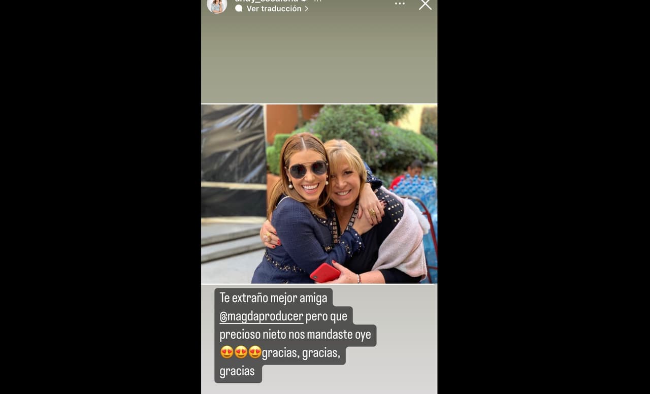 Andrea Escalona manda emotivo mensaje a su mamá Magda Rodríguez.