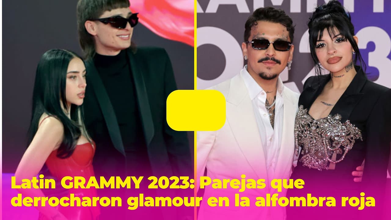 Parejas que derrocharon romance y glamour en la alfombra roja de los Latin GRAMMY 2023