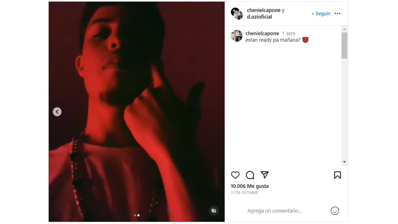 Cheniel Capone, hijo de Kendo Kaponi, cantó sobre la muerte días antes de su fallecimiento.