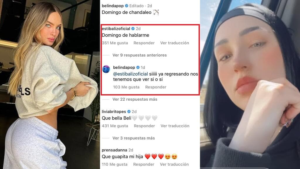 Estibaliz Badiola, exnovia de Christian Nodal, le pidió a Belinda que le llamara solo horas después de que el cantante tendrá un bebé con Cazzu.