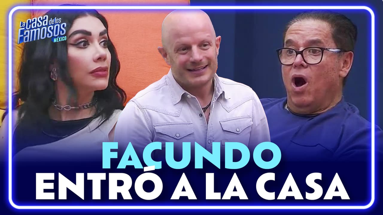 Facundo entró a La Casa de los Famosos México con su programa ¿Cuál es el bueno?