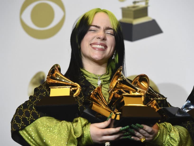 Billie Eilish, la máxima ganadora del Grammy 2020