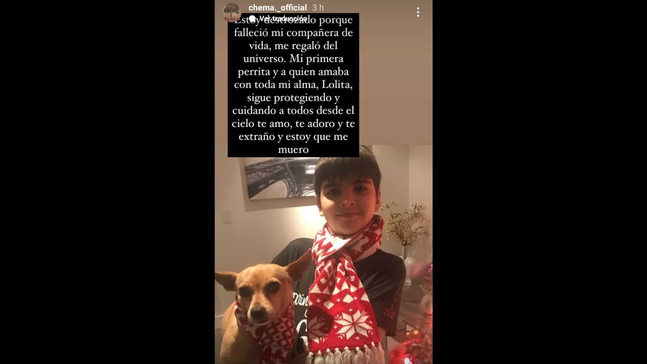 Hijo de Ana Bárbara enfrenta la muerte de 'su compañera de vida', así la despide