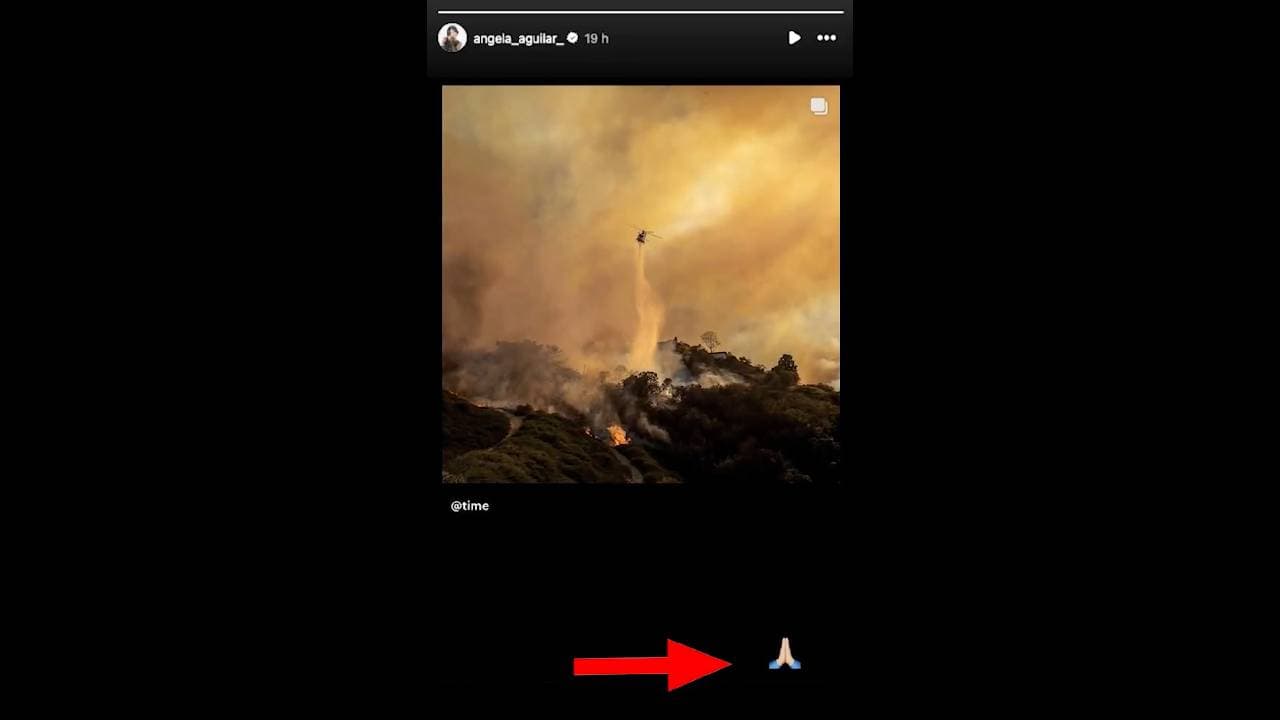 Ángela Aguilar reacciona a incendios de Los Ángeles