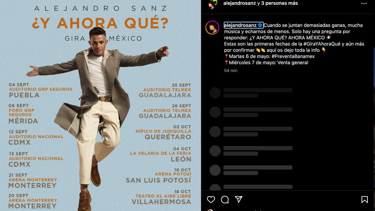 El español eligió a México para iniciar su gira '¿Y Ahora Qué?'