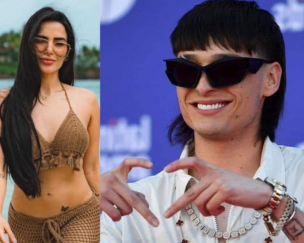 ¿A quién besó Peso Pluma en plena transmisión en vivo? Dicen que a Dania Méndez