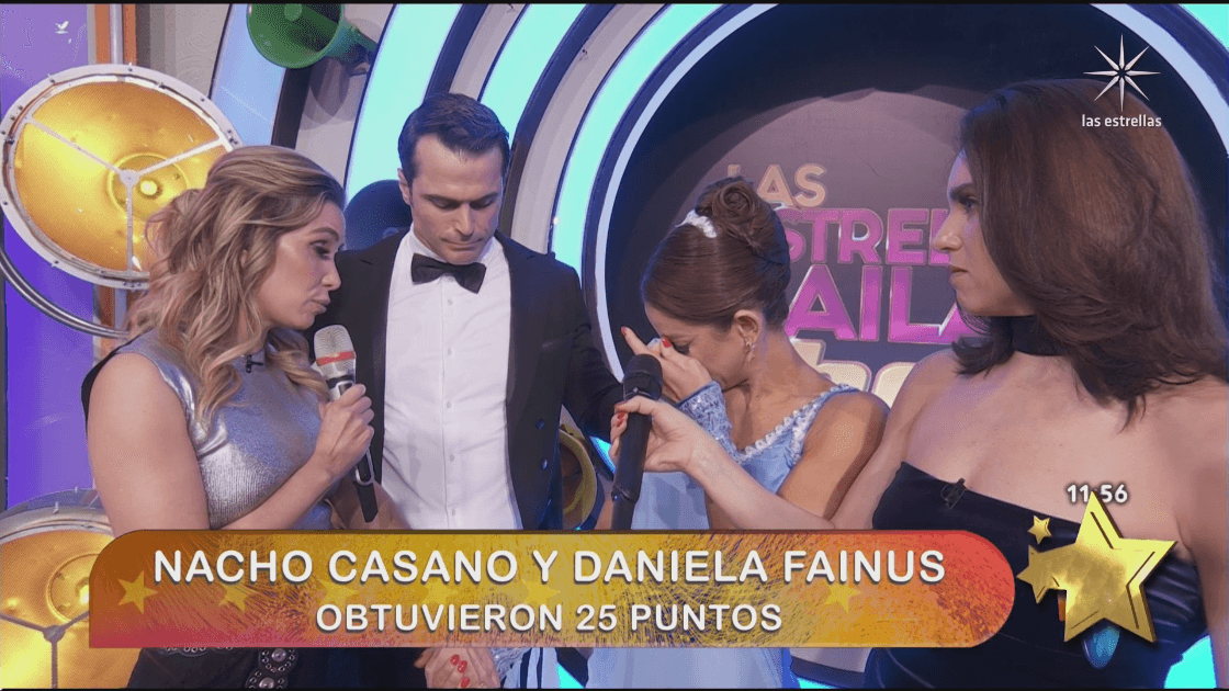 Daniela Fainus rompe en llanto tras su baile