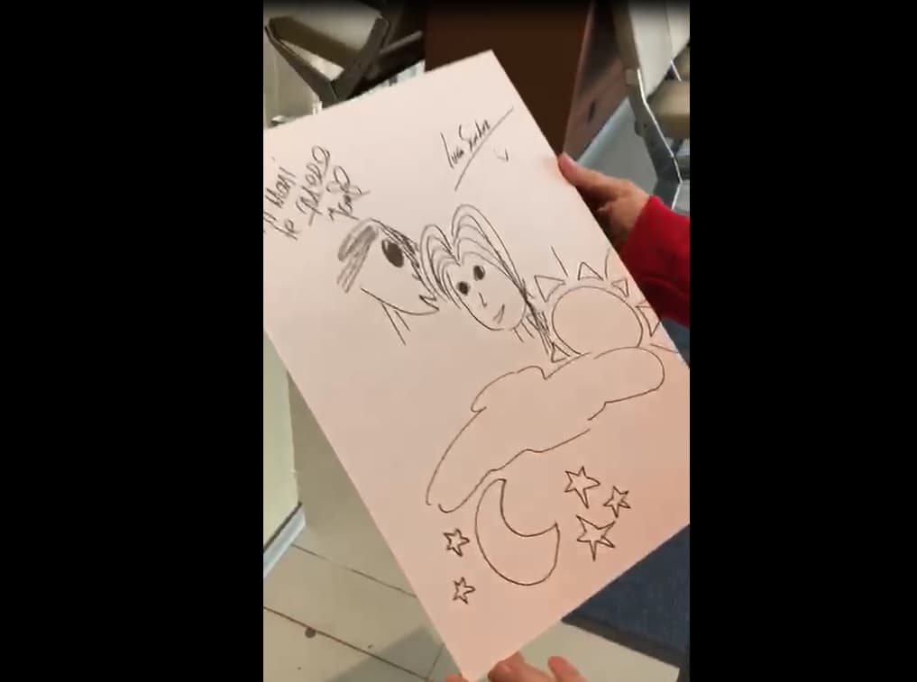 Mónica se ganó un dibujo creado por Maite Perroni