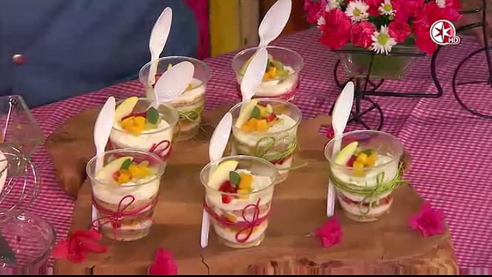 Receta: Cheesecake de frutas en vaso, del Chef Sandoval