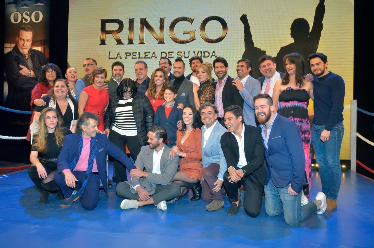 El elenco de "Ringo" se reunió en Televisa San Ángel para presentar ante la prensa la telenovela, que se estrena este lunes a las 6:30 pm por Las Estrellas.