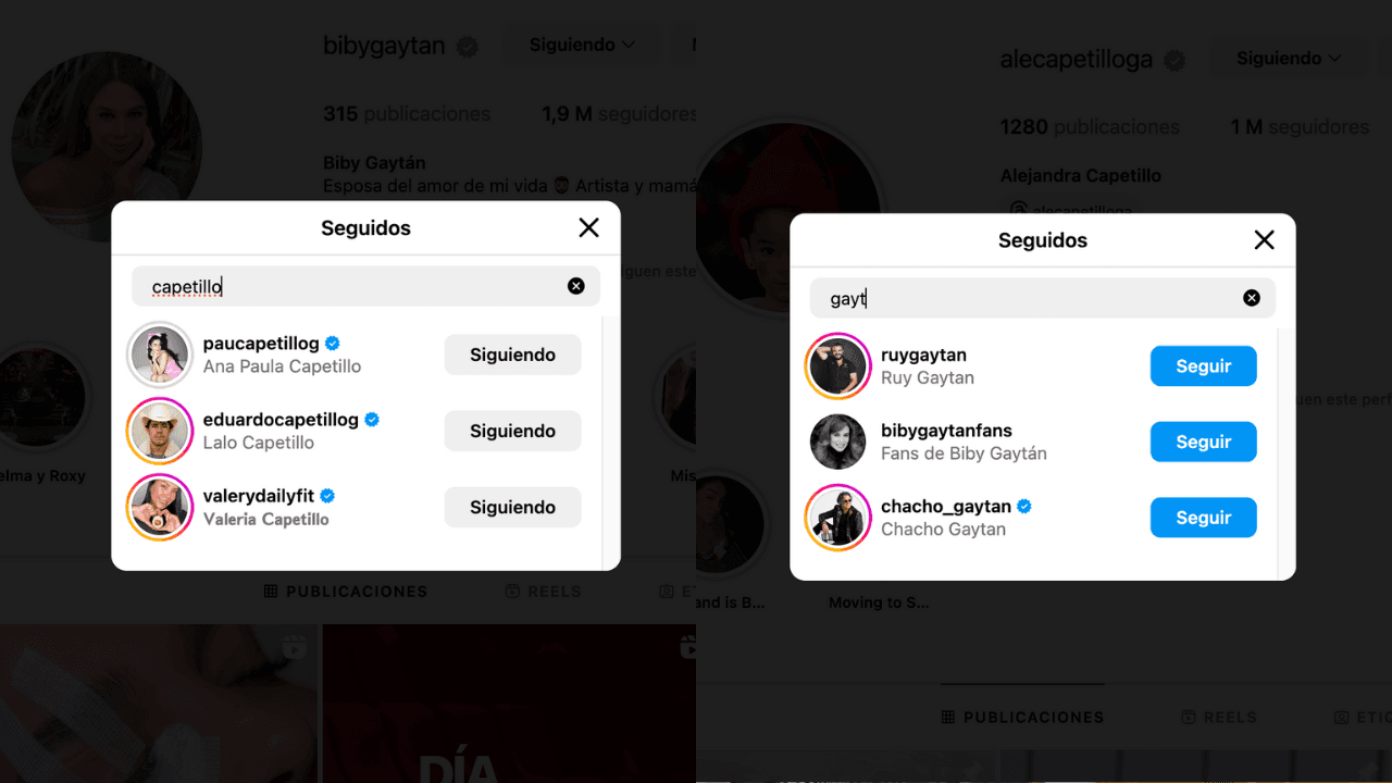 Biby Gaytán y su hija Alejandra se dejan de seguir en redes sociales tras la boda