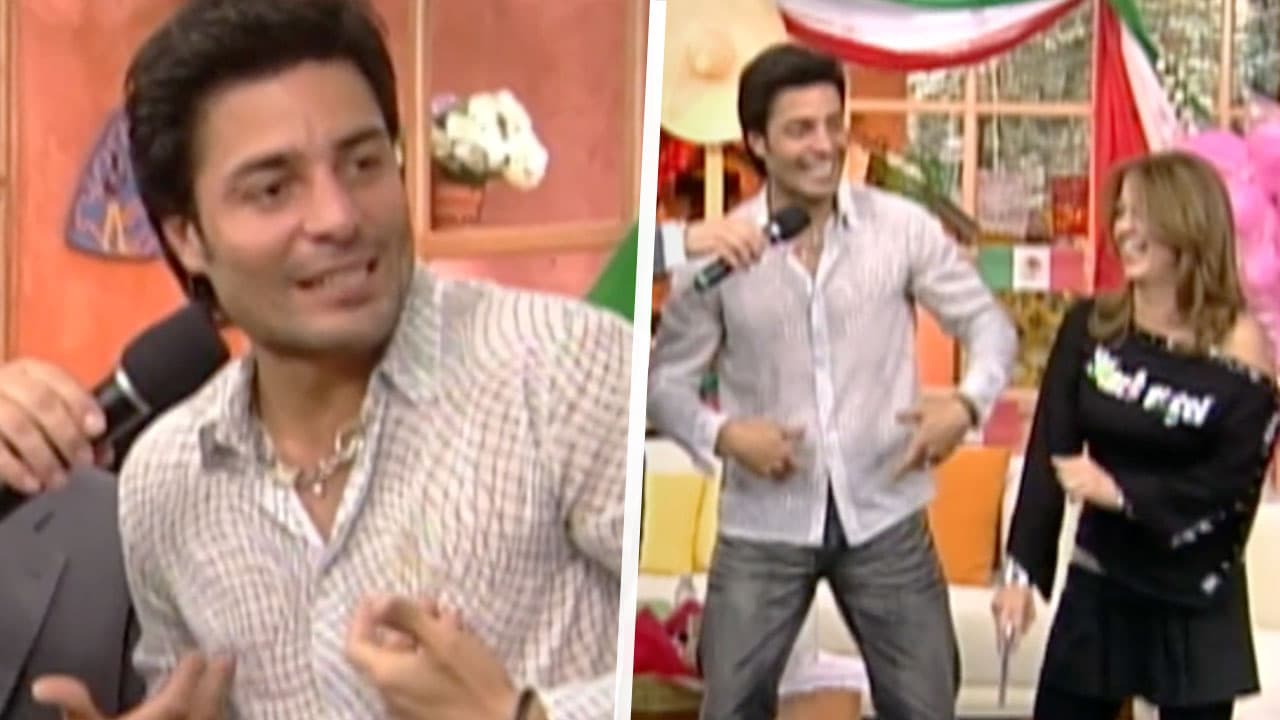 ¡Inolvidable! Chayanne enseñando sus mejores pasos de baile a Andrea Legarreta