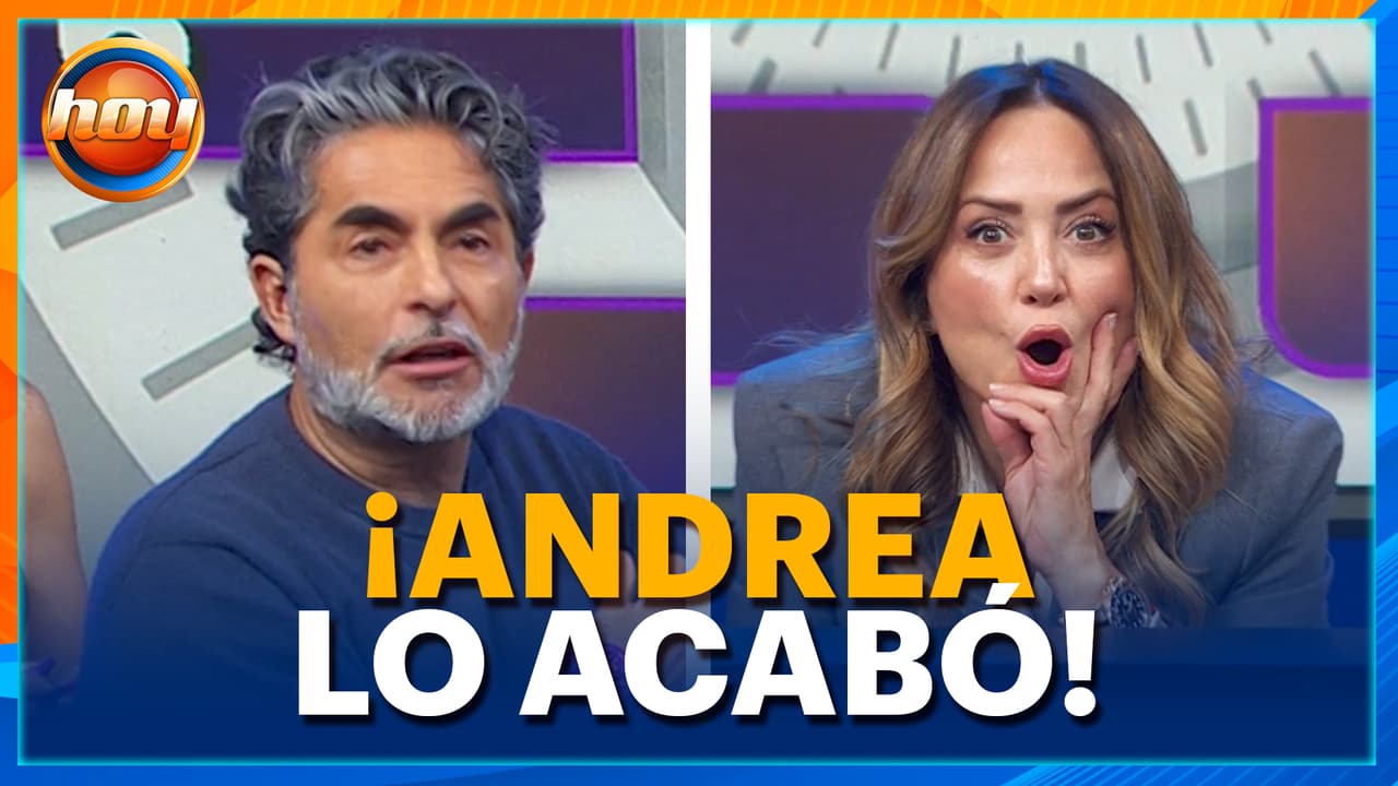Andrea Legarreta acaba a Raúl Araiza en el juego 'Quita Tiempo'