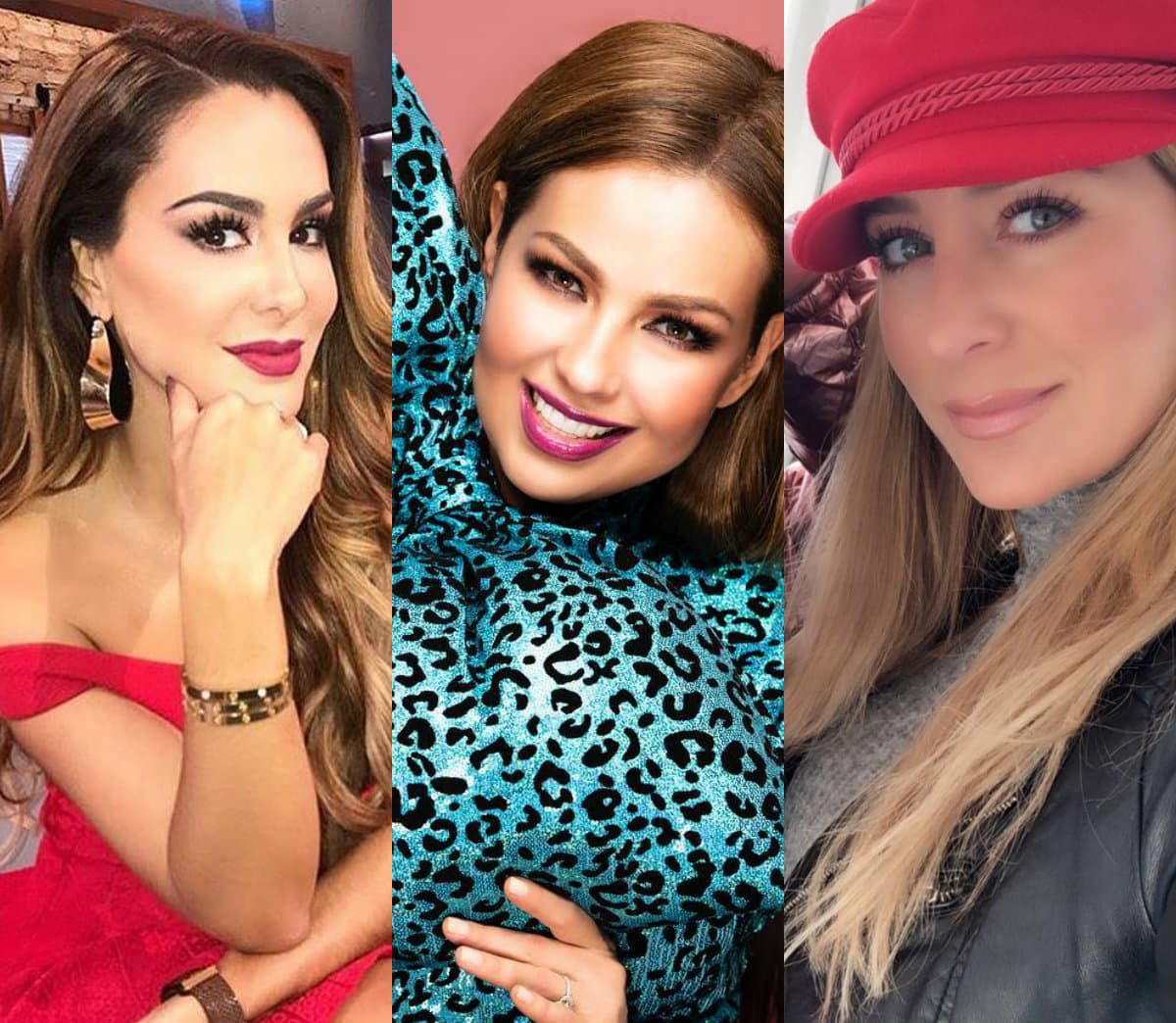 Thalía, Geraldine Bazán, Dulce María y más famosas que se unieron al reto #10yearchallenge y sorprendieron con su cambio físico.