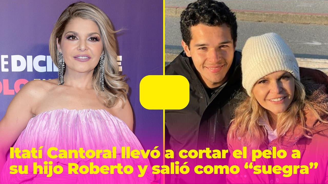 Itatí Cantoral llevó a cortar el pelo a su hijo Roberto y salió como “suegra”