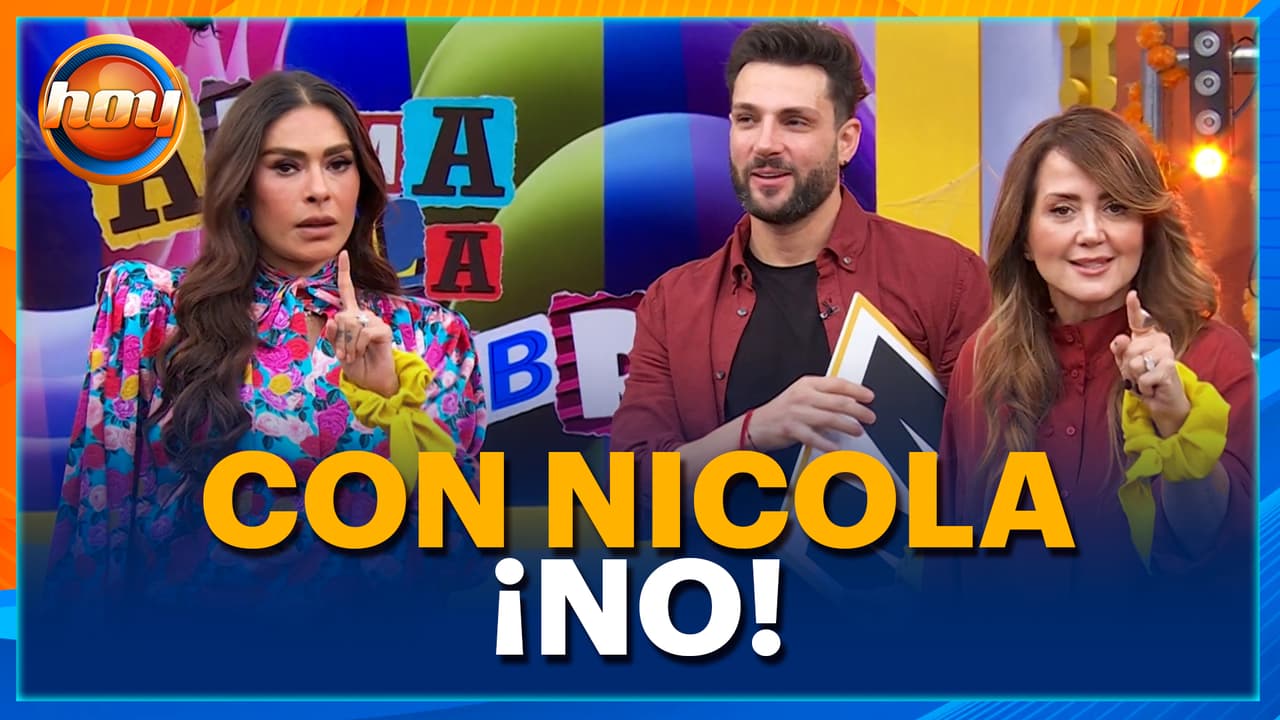 Andrea Legarreta y Galilea Montijo salen en DEFENSA de Nicola en el juego "Arma la palabra"