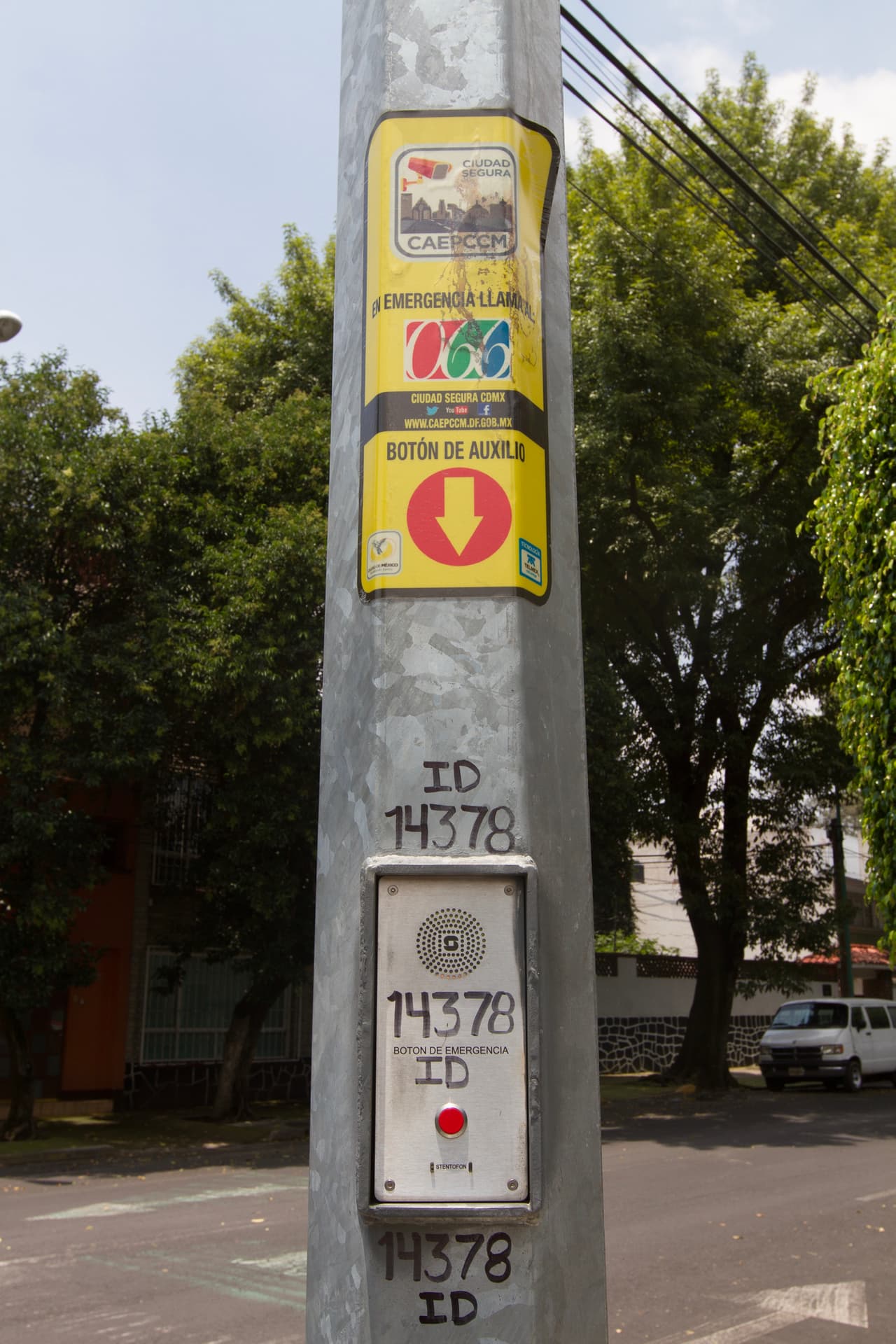 Este es el número de identificación del poste