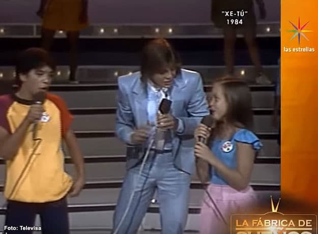 Luis Miguel y Fey en el programa de XE-TÚ