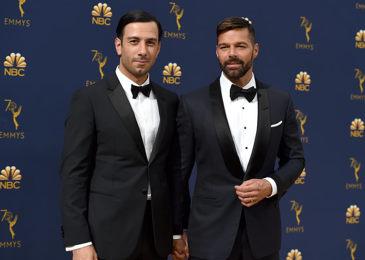 Ricky Martin acudió con su esposo, Jwan Yosef