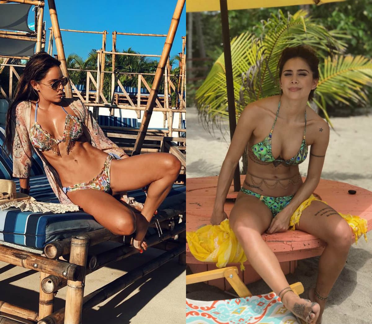 Tanto Sara como Greeicy reciben miles de piropos por sus encantos