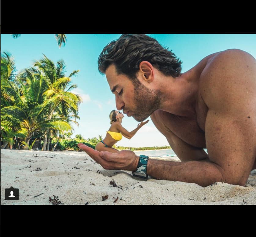 Angelique y Sebastián presumen su amor en la playa