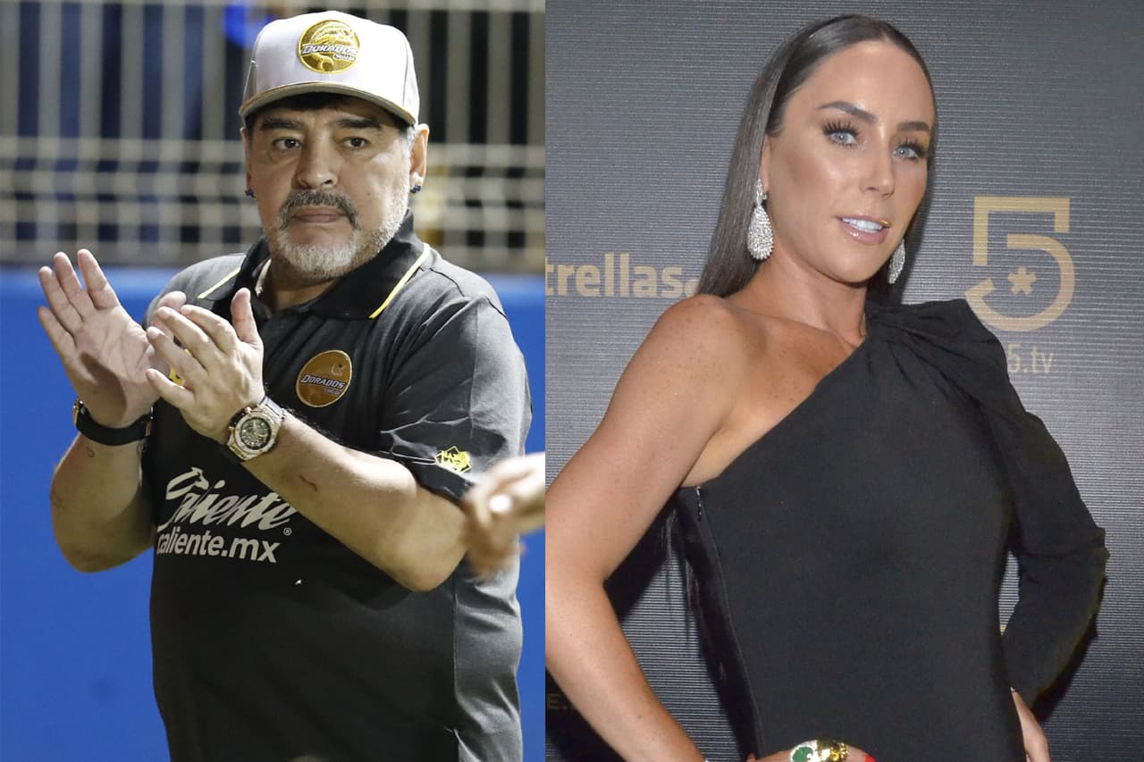 Fans critican a Inés Gómez Mont por tomarse foto con Maradona