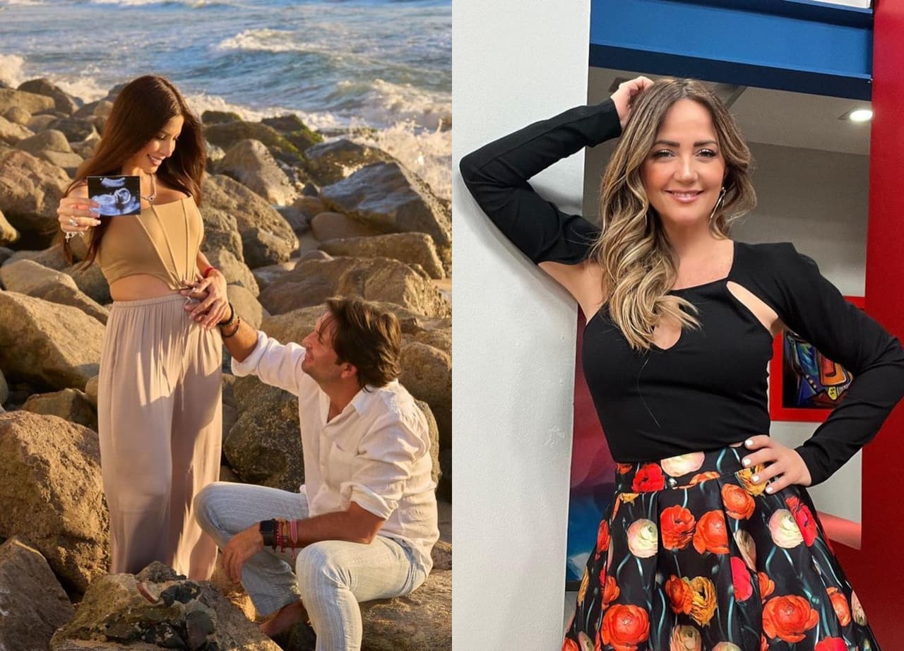 Andrea Legarreta le pide a Kikín Fonseca pensar mejor el nombre de su hijo.