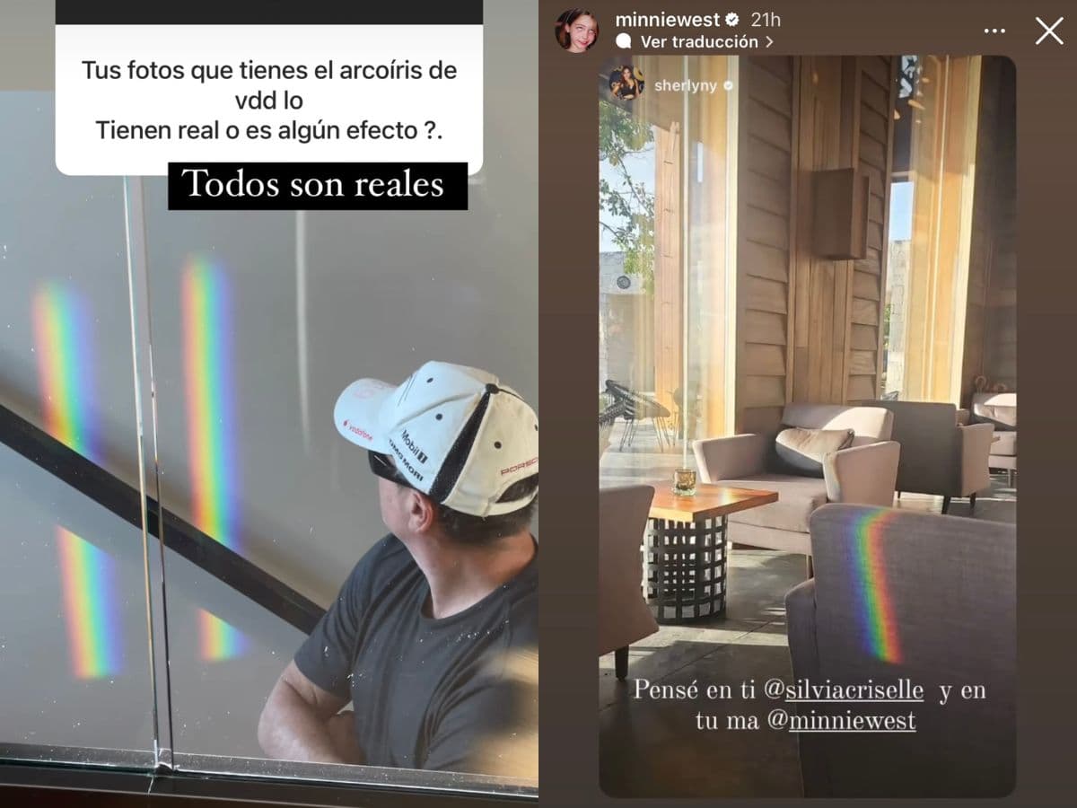 La prueba de que Amparín Serrano se manifiesta en arcoíris