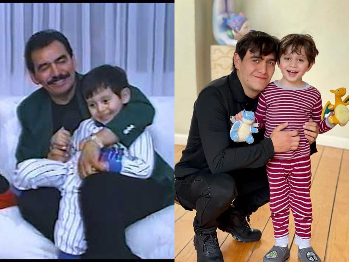 Fotos prueban que Julián Figueroa y su hijo son idénticos