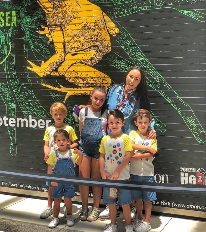 Inés Gómez Mont de vacaciones con su familia
