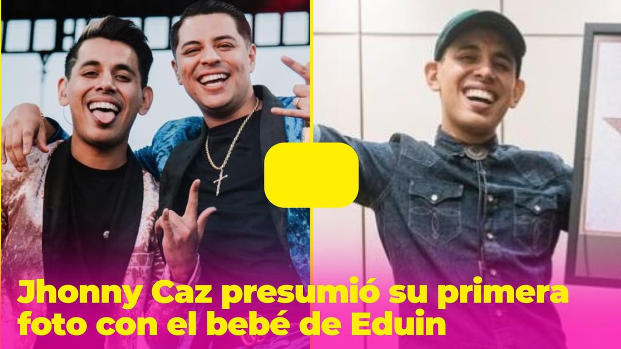 Jhonny Caz presumió su primera foto con el bebé de Eduin: es el tío más feliz