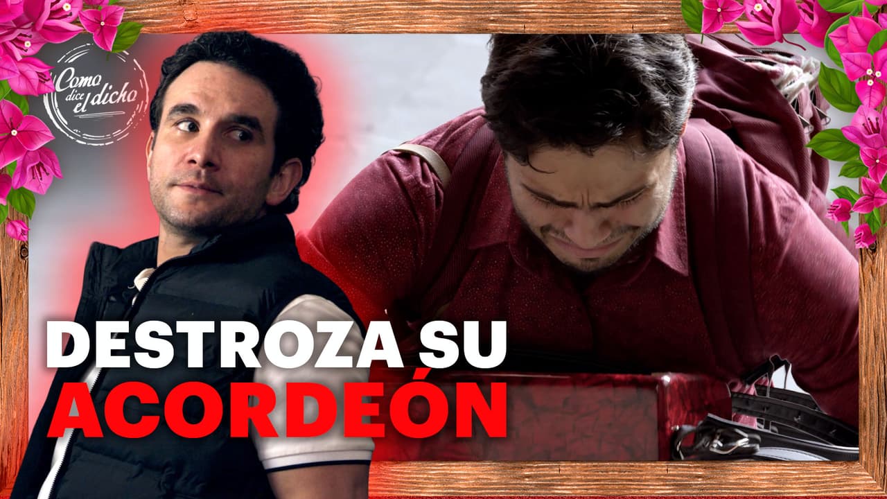 Hugo destruye el acordeón de Simón por tocar afuera de su bar