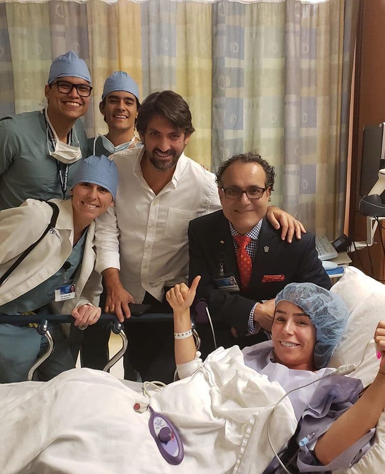Inés Gómez Mont en el hospital