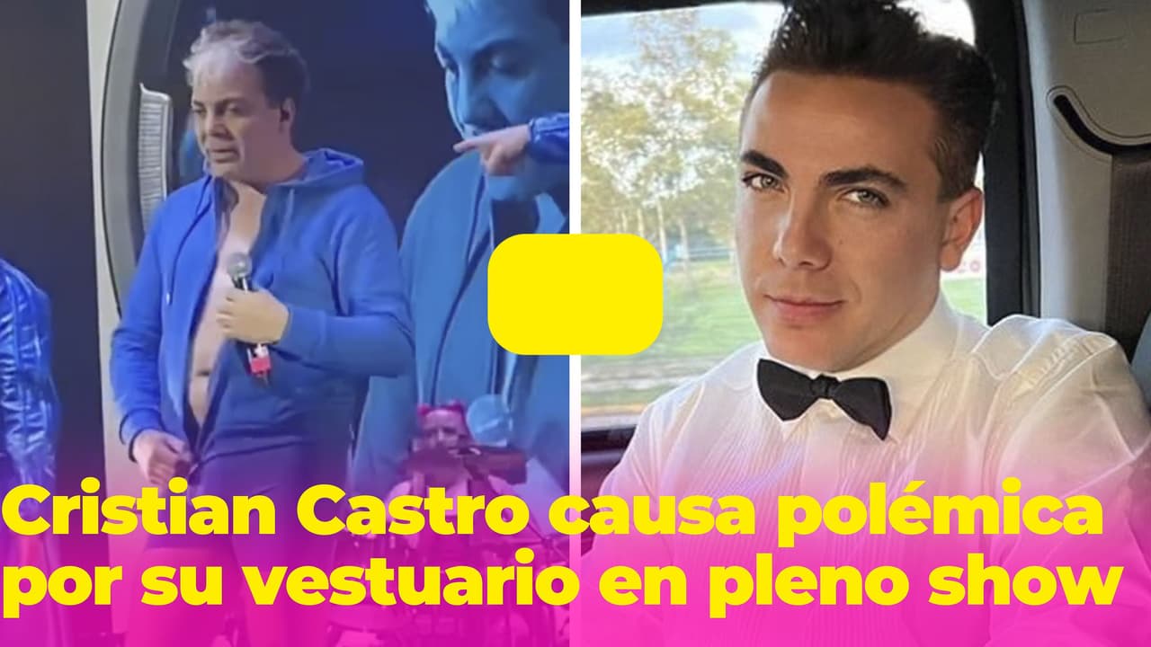 Cristian Castro causa polémica en redes por su atuendo en una presentación en Argentina