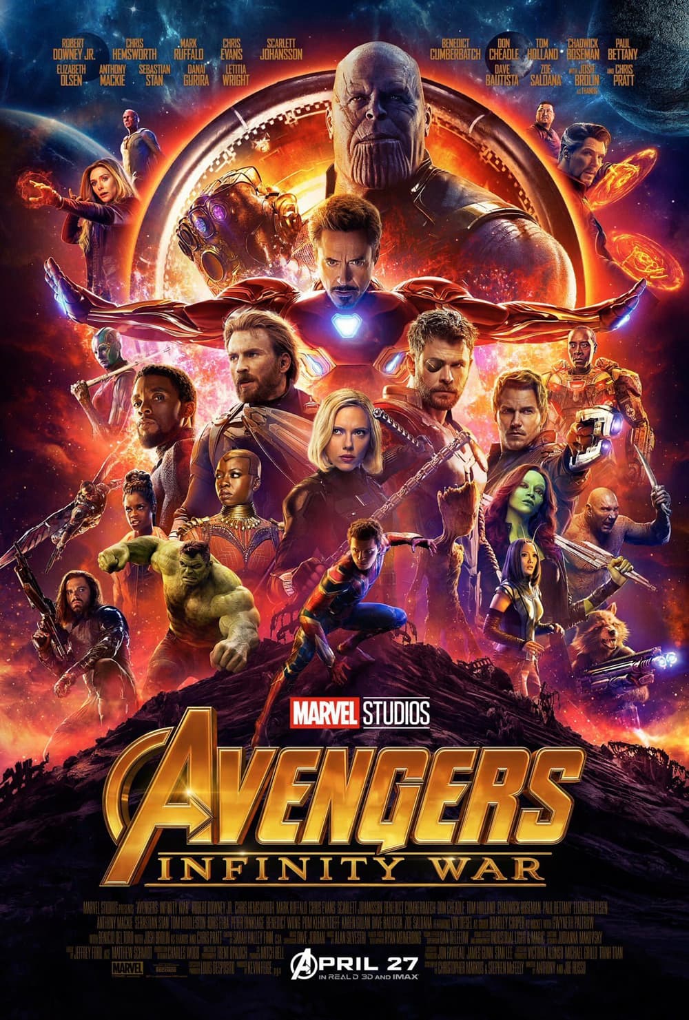 Fecha de estreno: 27 de abril (FOTO: Marvel Studios)