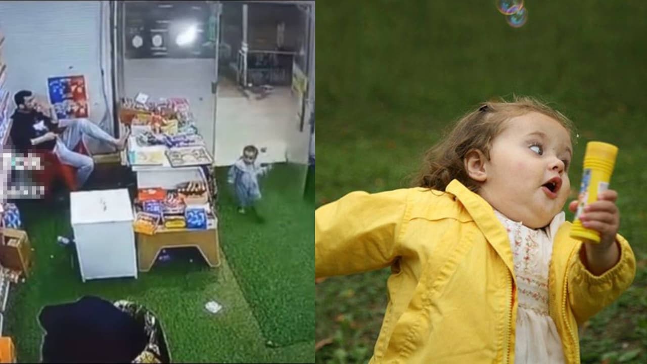 Captan a bebé entrando a ‘robar’ dulces a una tienda y se da a la fuga: el tierno video se hizo viral