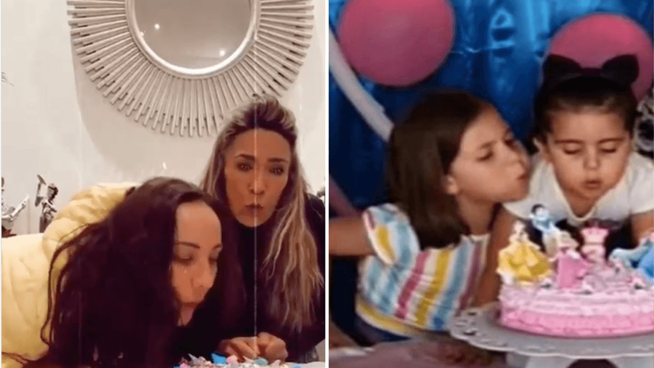 Consuelo Duval y las niñas del pastel