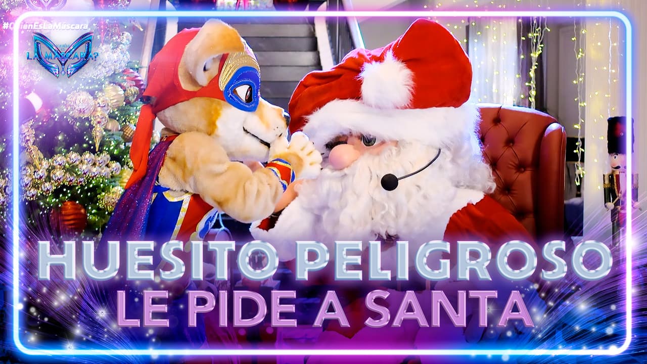 Huesito Peligroso le pide a Santa Claus que todos los perritos tengan hogar en ¿Quién es la Máscara?