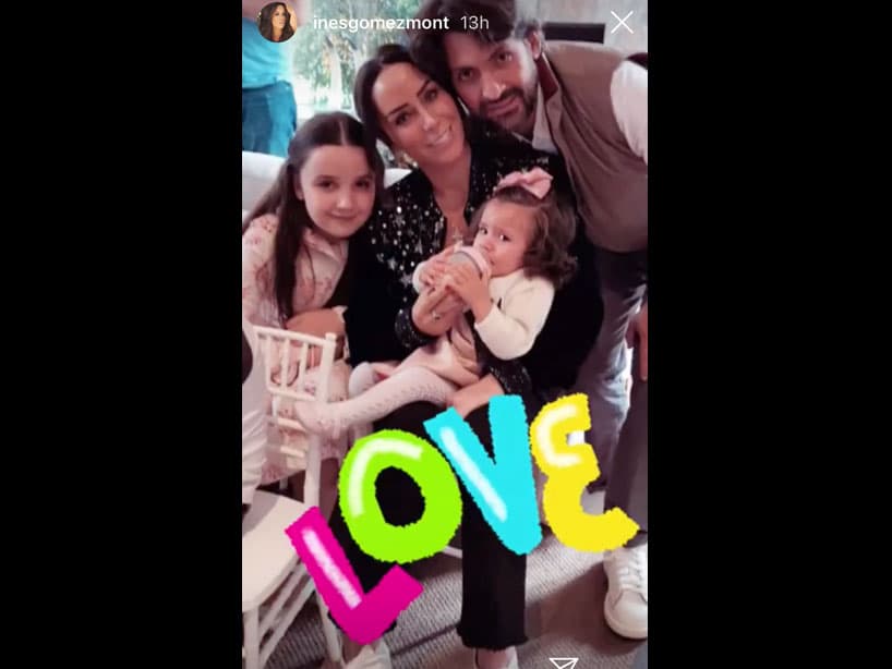 Inesita, la hija mayor de la presentadora, apareció muy sonriente en las fotografías de la fiesta.