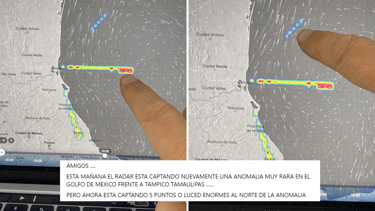 Radar meteorológico capta “anomalías” en Golfo de México y desata teorías conspirativas en redes sociales