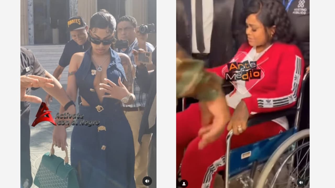 Yailin y su madre Wanda Díaz llegaron por separado a la audiencia de Tekashi