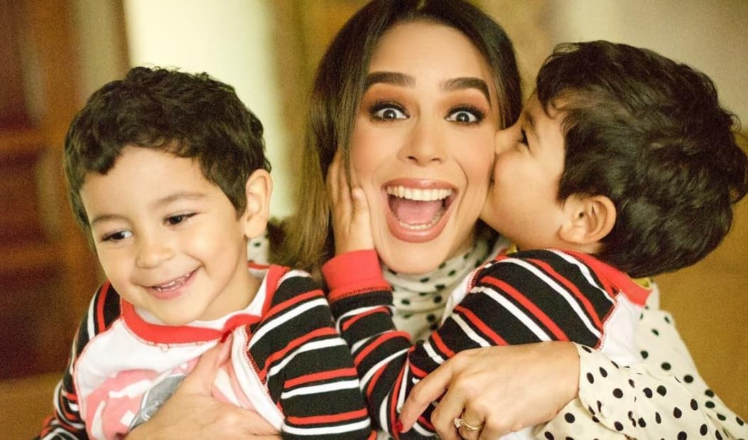 Biby Gaytán recuerda la reacción de su hijo cuando supo que tendría hermanos mellizos