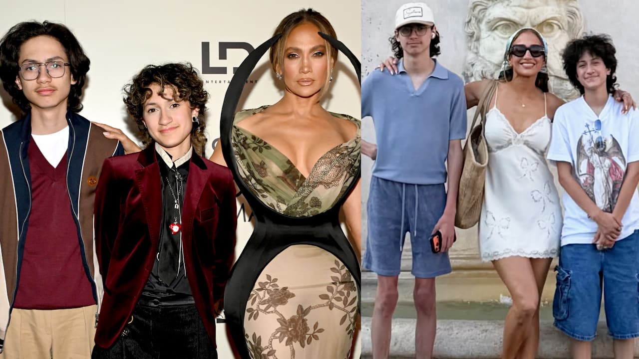 JLo llora en el viaje de verano con sus hijos antes de que ellos vayan a la universidad