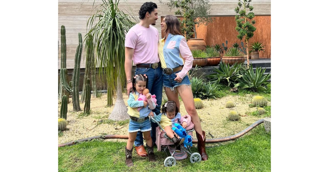 Alex Fernández y su familia.