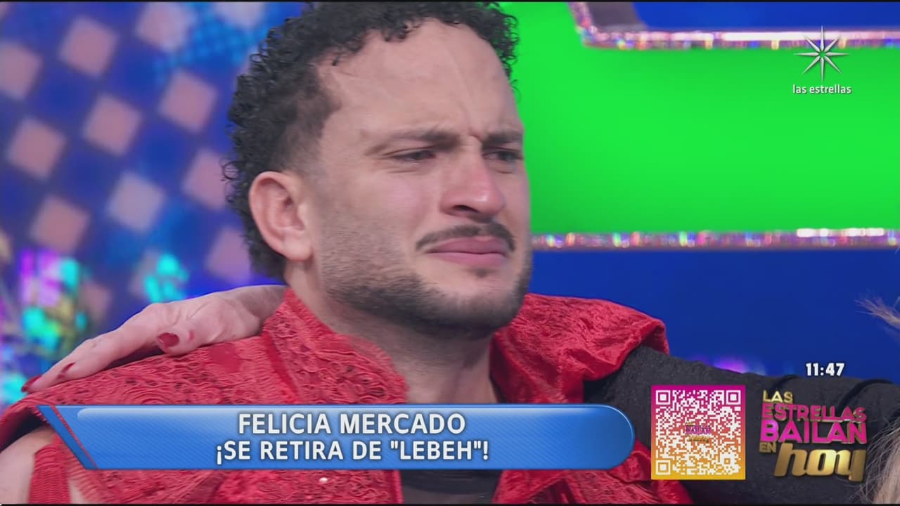 Jordan llora la renuncia de Felicia Mercado en Las Estrellas Bailan en Hoy