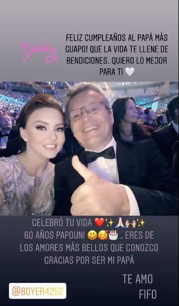 La actriz celebró los 60 años de su papá con un emotivo mensaje.